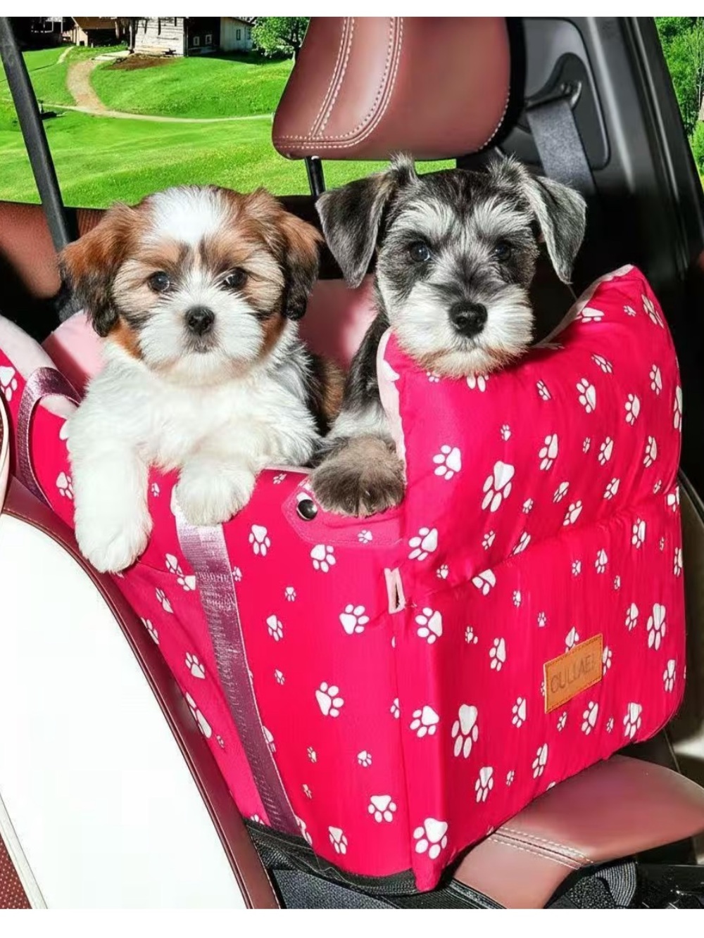 Cullaby pink car console dog bed/travel carrier NEW